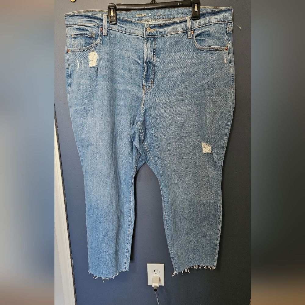 Old Navy Curvy OG High Rise Straight Leg Jeans Plus Size 24W